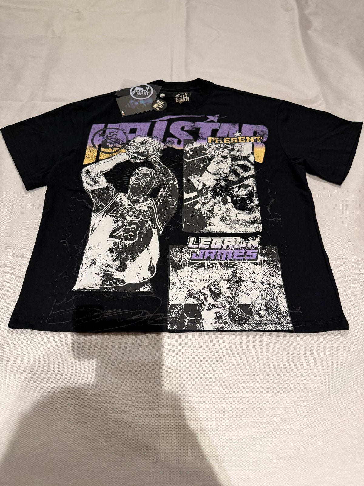 Hellstar Studios Lebron James T-shirt Maat M, Ophalen of Verzenden, Nieuw, Maat 48/50 (M), Zwart