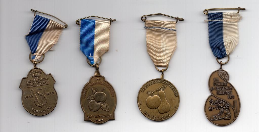 9 Medailles uit Terwolde, Postzegels en Munten, Penningen en Medailles, Overige materialen, Nederland, Ophalen of Verzenden