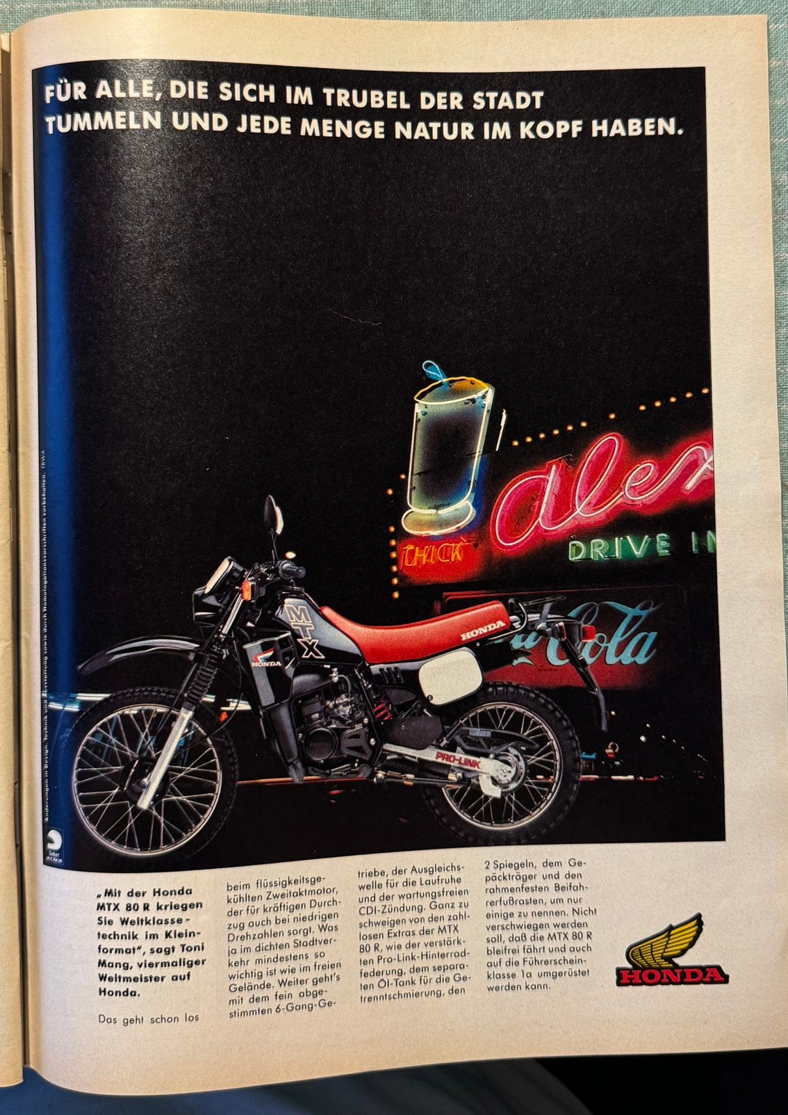 Advertentie 1986 Honda MTX80 R, Verzenden, Zo goed als nieuw, Motoren