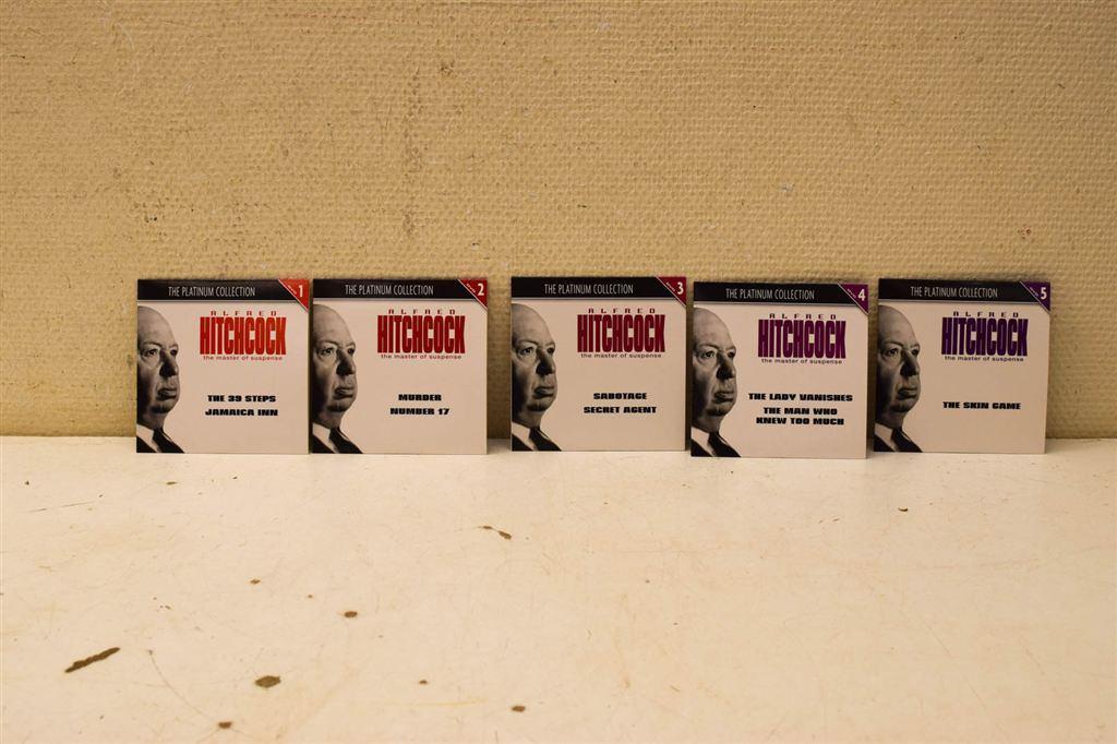 5 DVD box Alfred Hitchcock The master of suspense 46904, Ophalen of Verzenden, Gebruikt