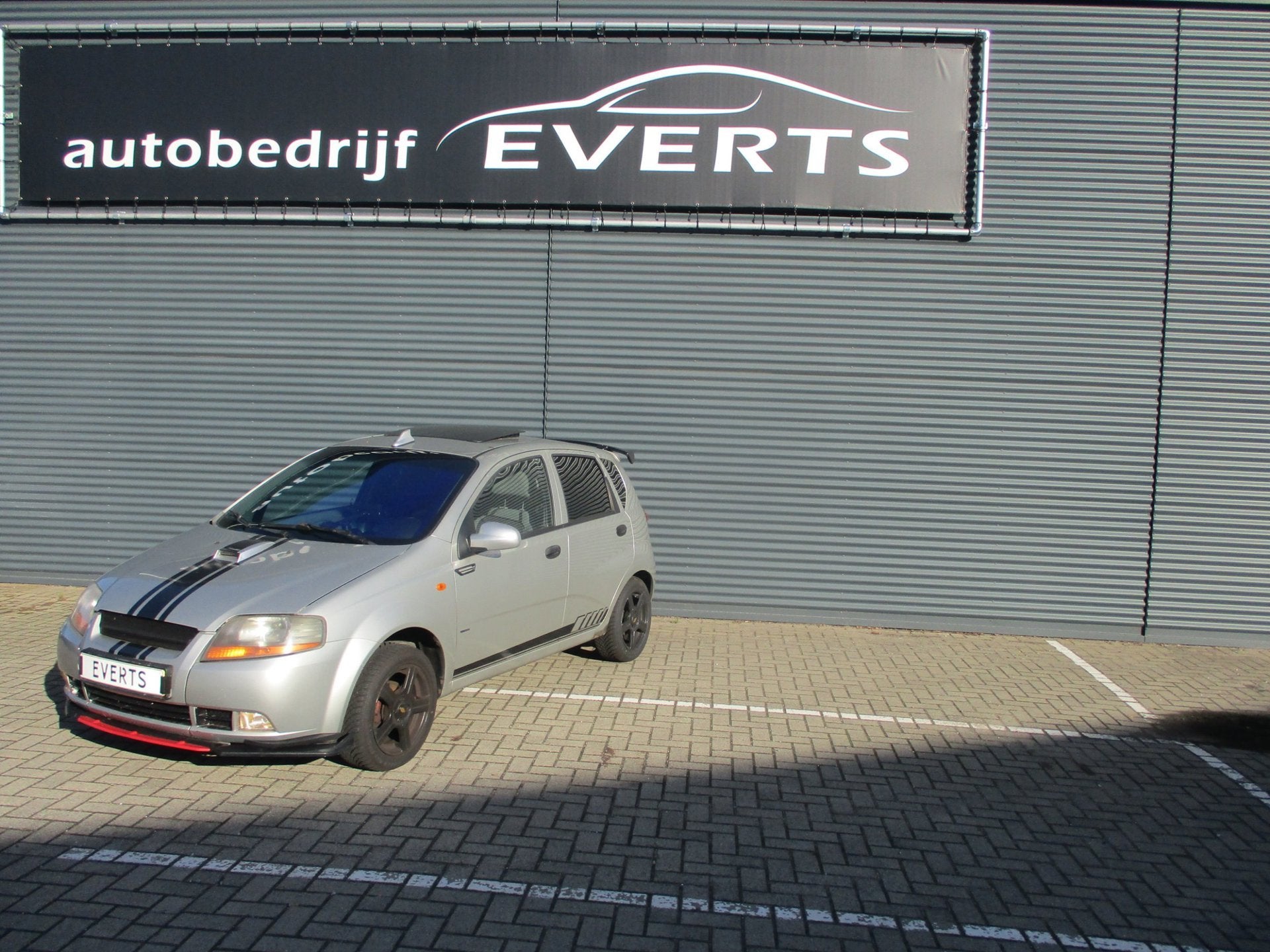 Daewoo Kalos 1.4 Class Ali Express uitvoering zie foto's met, Auto's, Stof, Zwart, 4 cilinders, Kalos