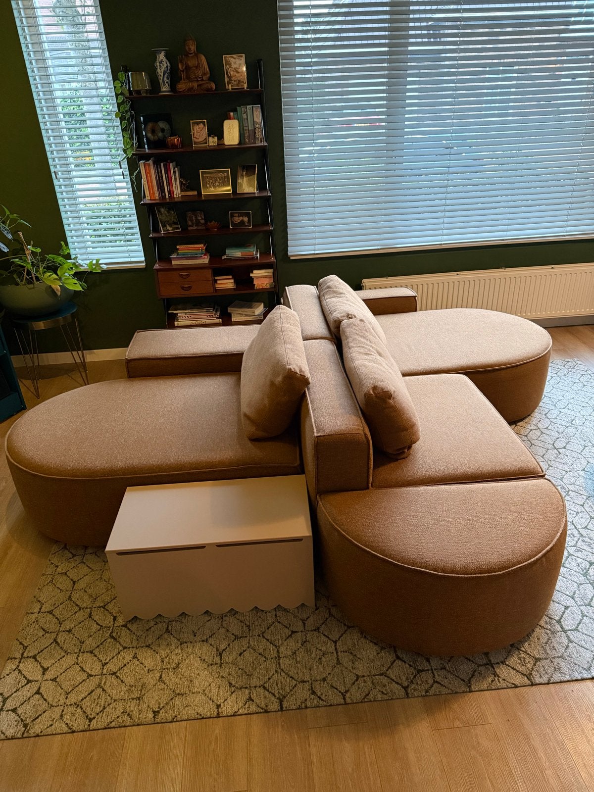 Studio Mik Loki elementenbank - Zo goed als nieuw, Ophalen, Hoekbank, 300 cm of meer, Zo goed als nieuw
