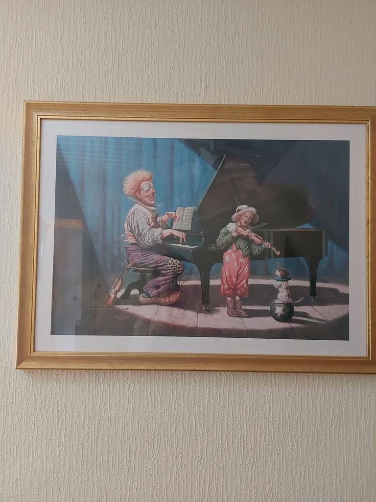 Schilderij met clowns, Ophalen, Schilderij