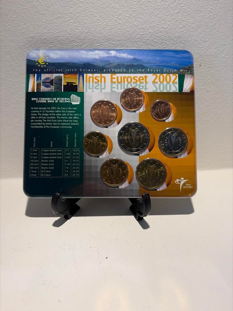 Ierse Euroset 2002 - Ongecirculeerde Kwaliteit, Verzenden, Ierland, Overige waardes, Setje