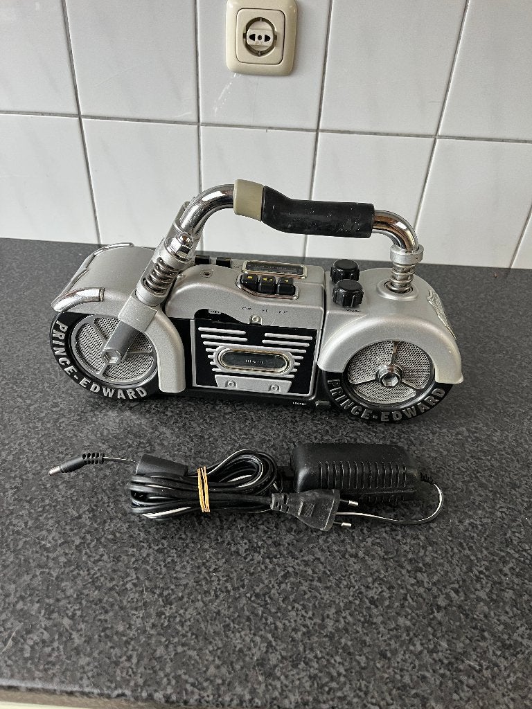 Vintage Prince Edward Sunstar 888 motor radio cassette spelr, Ophalen of Verzenden, Gebruikt, Radio