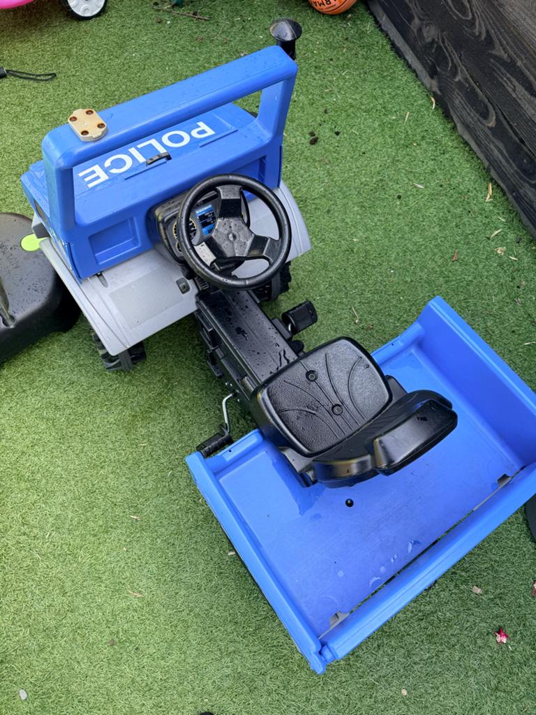 Rolly Toys Unimog Politie Trapauto, Ophalen, Gebruikt, Trapvoertuig