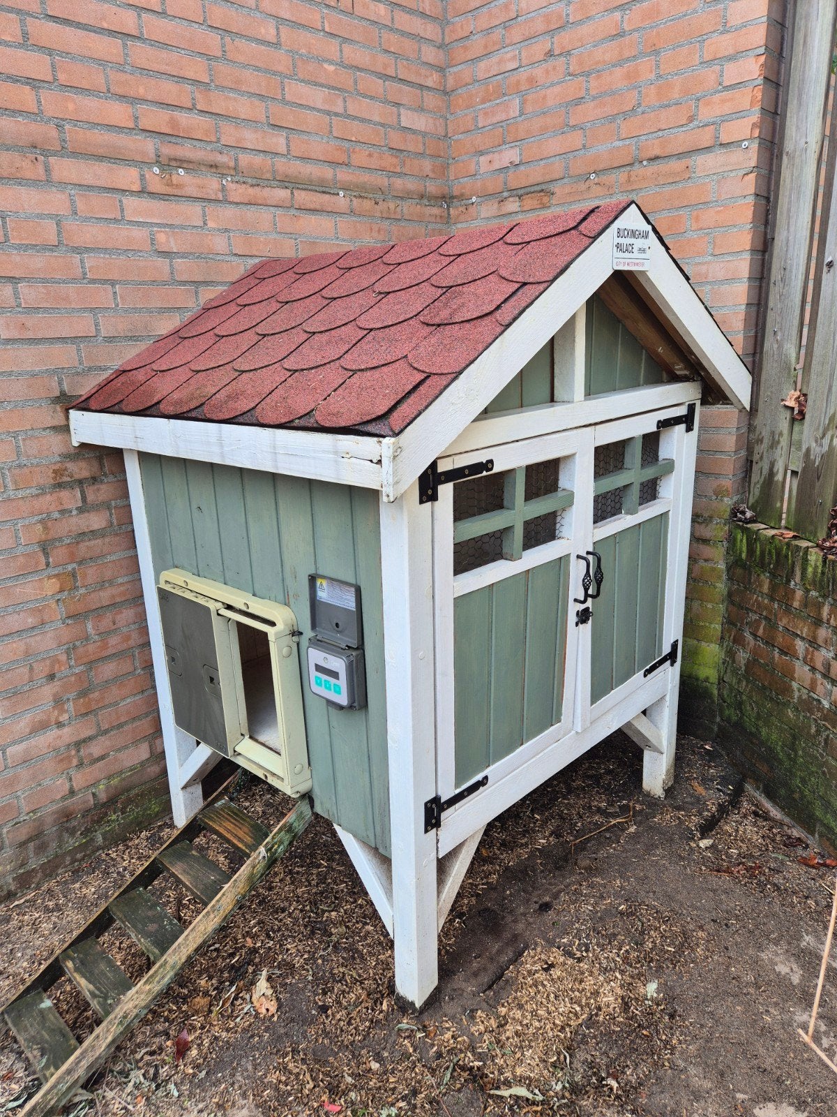Kippenhok met Omlet automatisch deurtje, Ophalen, Gebruikt, Kippenhok of Kippenren