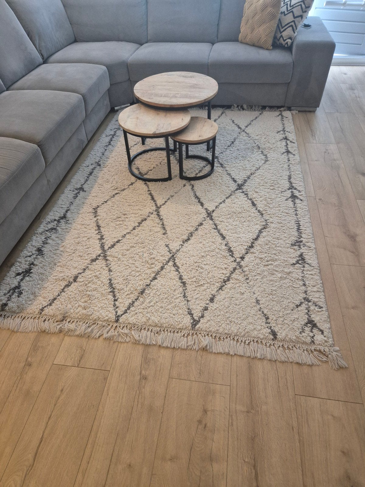 Modern Vloerkleed/Tapijt met Geometrisch Patroon, Modern, Geometrisch, Scandinavisch, 150 tot 200 cm, 200 cm of meer, Ophalen of Verzenden