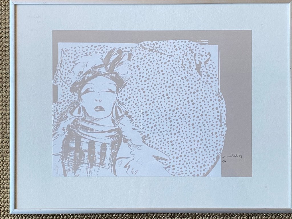 Portret, Ophalen of Verzenden, Ingelijst, Portret en Figuren, Zeefdruk