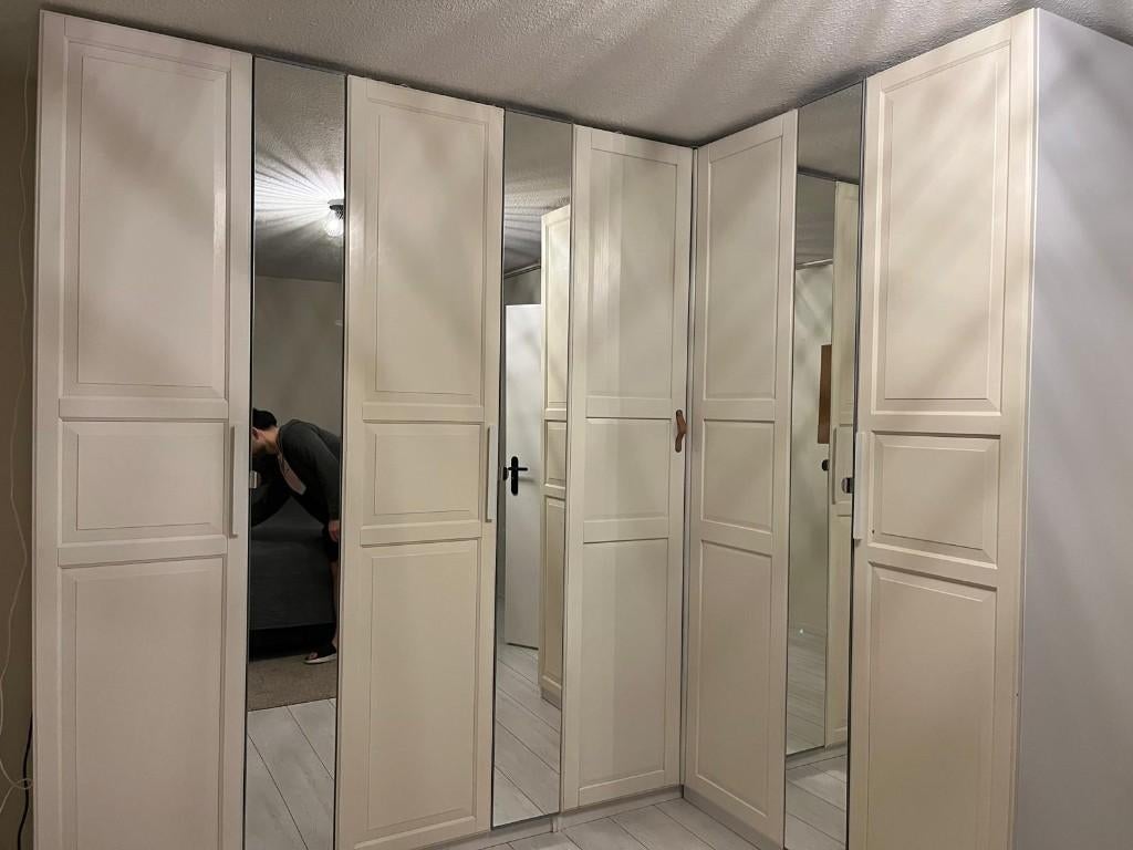 IKEA PAX hoekkledingkast (260-185)x58x236 cm, Met deur(en), IKEA PAX, Gebruikt, 200 cm of meer