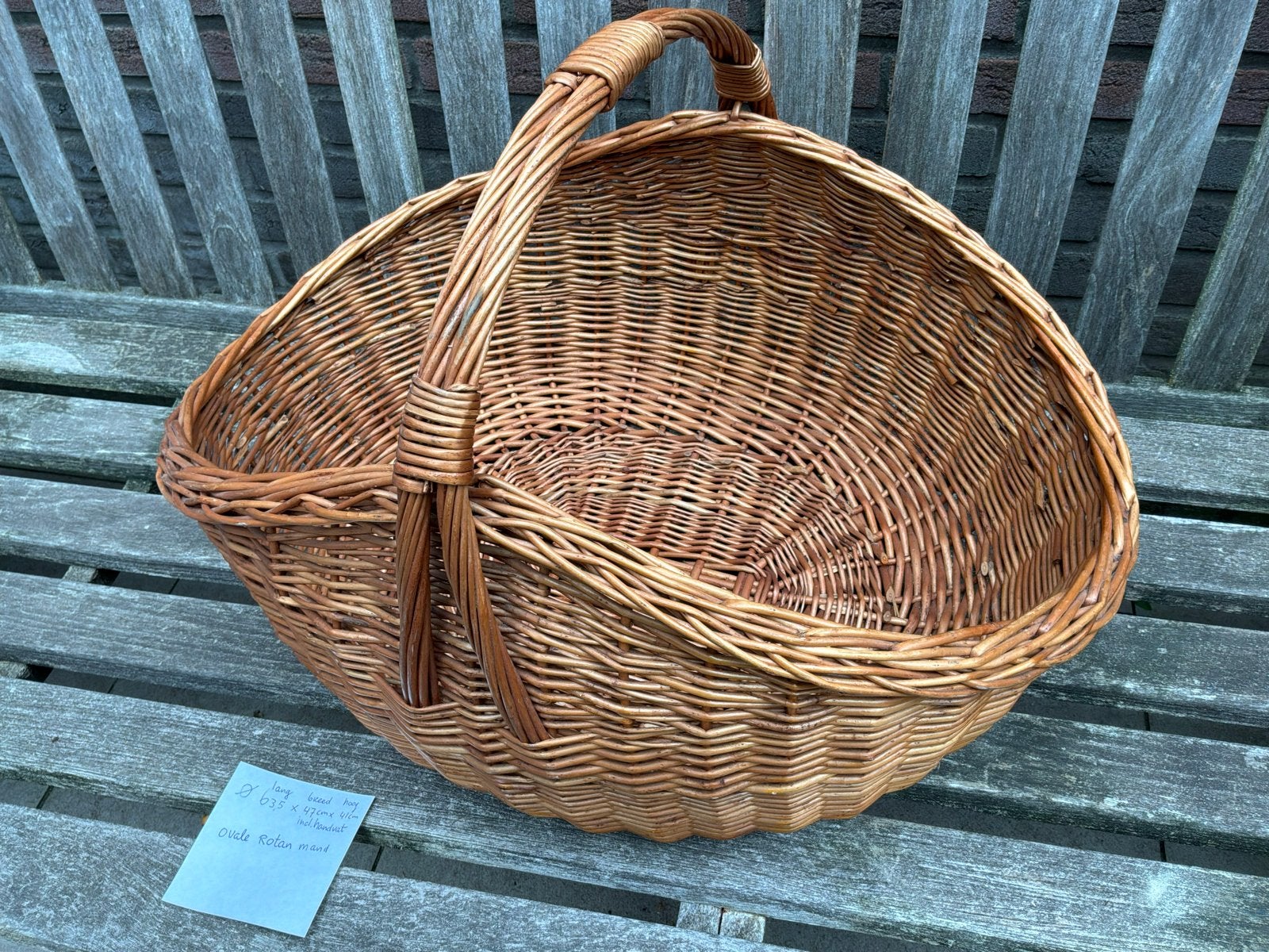 Ovale Rotan Mand - Nieuwstaat, Ophalen, Gevlochten, Mand, Nieuw
