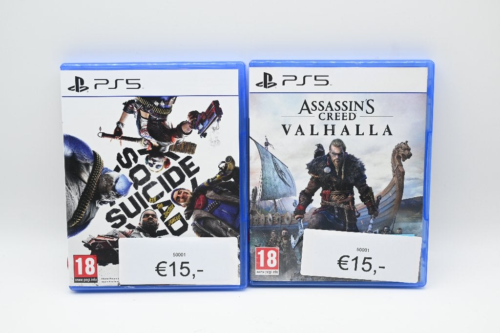 Diverse PS5 Spellen: oa. Suicide Squad & Assassin's Creed
