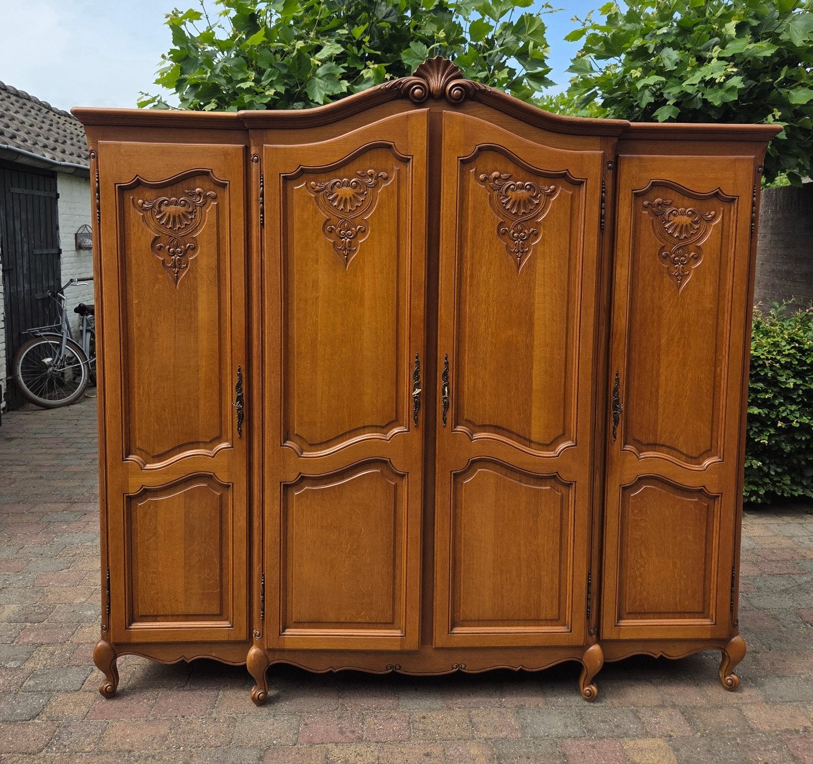 brocante queen anne kleding kast, Antiek en Kunst, Antiek | Meubels | Kasten, Ophalen