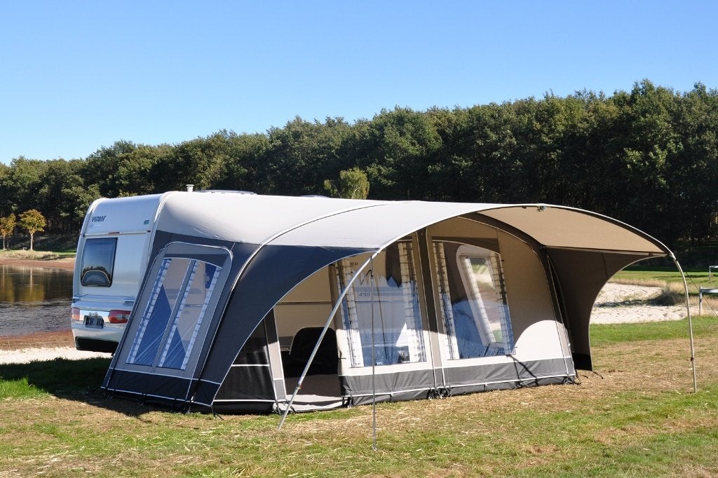 Unico Milaan+luifel+kuipzeil compleet 10.1 - nieuwstaat, Caravans en Kamperen, Voortenten en Luifels, Ophalen, Zo goed als nieuw