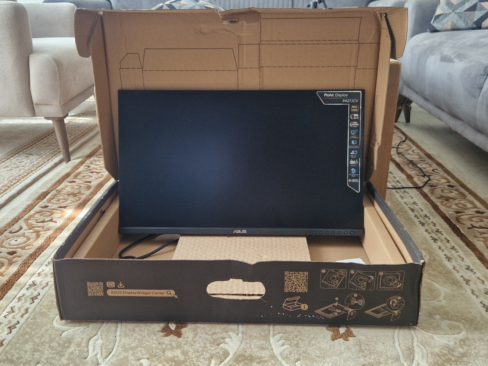 Asus Proart Pa27jcv 5k Ultra hd, Computers en Software, Monitoren, In hoogte verstelbaar, Ophalen of Verzenden, Zo goed als nieuw