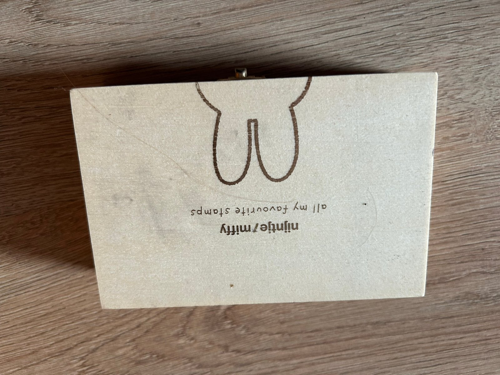 Nijntje/Miffy stempelset, Ophalen of Verzenden, Gebruikt, Houten stempel