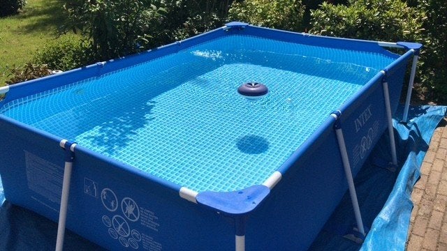 Compleet zwembad incl. warmtepomp, Ophalen, Zo goed als nieuw, Opzetzwembad, 200 tot 400 cm