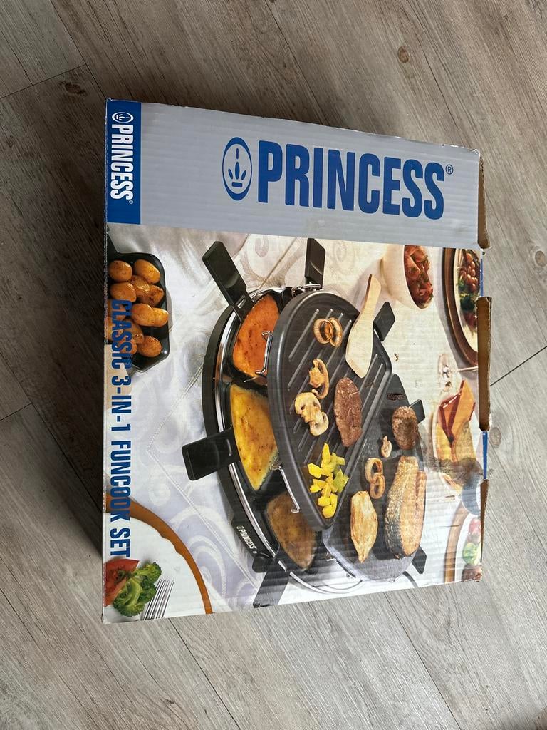 Princess Classic 3-in-1 Fun Cook Set - Raclette, Grill, Crêp, Ophalen, Nieuw, Minder dan 4 personen