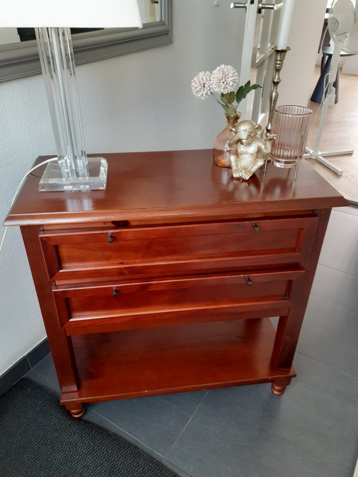 Kersen houten kastje 75x75x35 cm met lichte beschadiging, Ophalen, Gebruikt, 65 cm of meer, 70 cm of meer