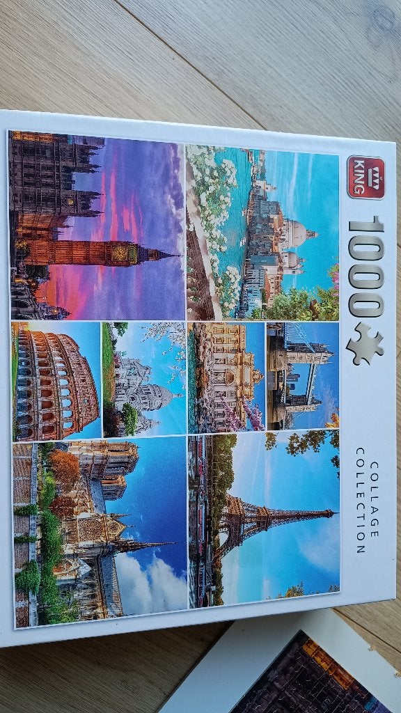 Mooi steden puzzel 1000 stukjes, Ophalen of Verzenden, 500 t/m 1500 stukjes, Zo goed als nieuw