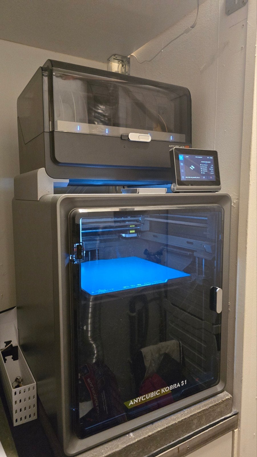 Anycubic Kobra S1 3D-printer met accessoires en upgrades, Computers en Software, Ophalen, Ingebouwde Wi-Fi, Zo goed als nieuw