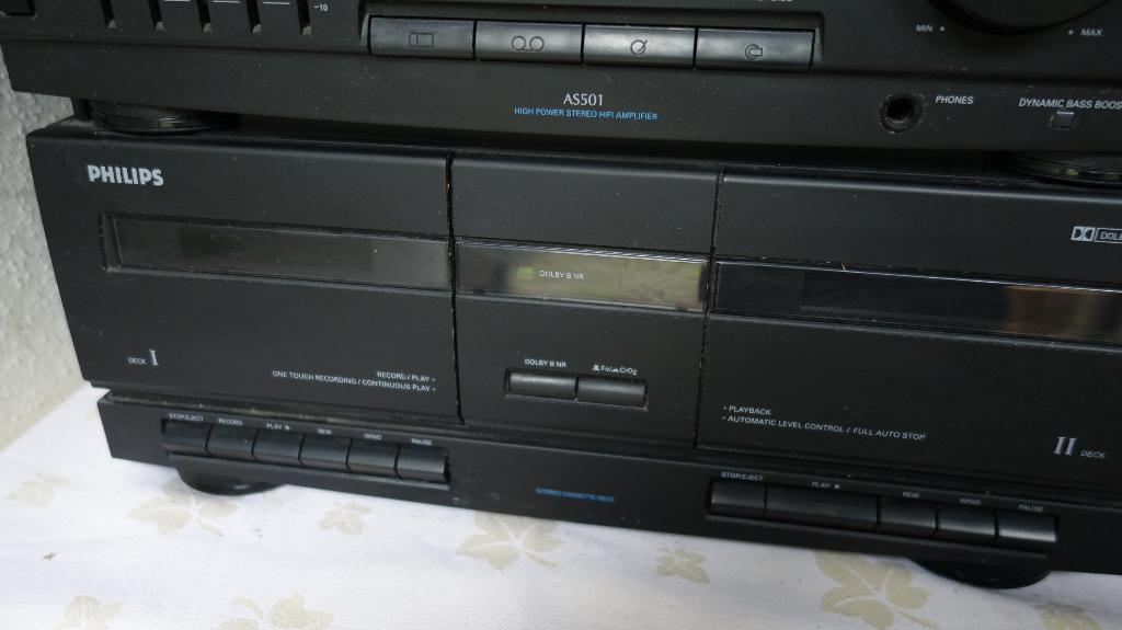 Philips stereotoren, Audio, Tv en Foto, Stereo-sets, Ophalen of Verzenden, Cassettedeck, Philips
