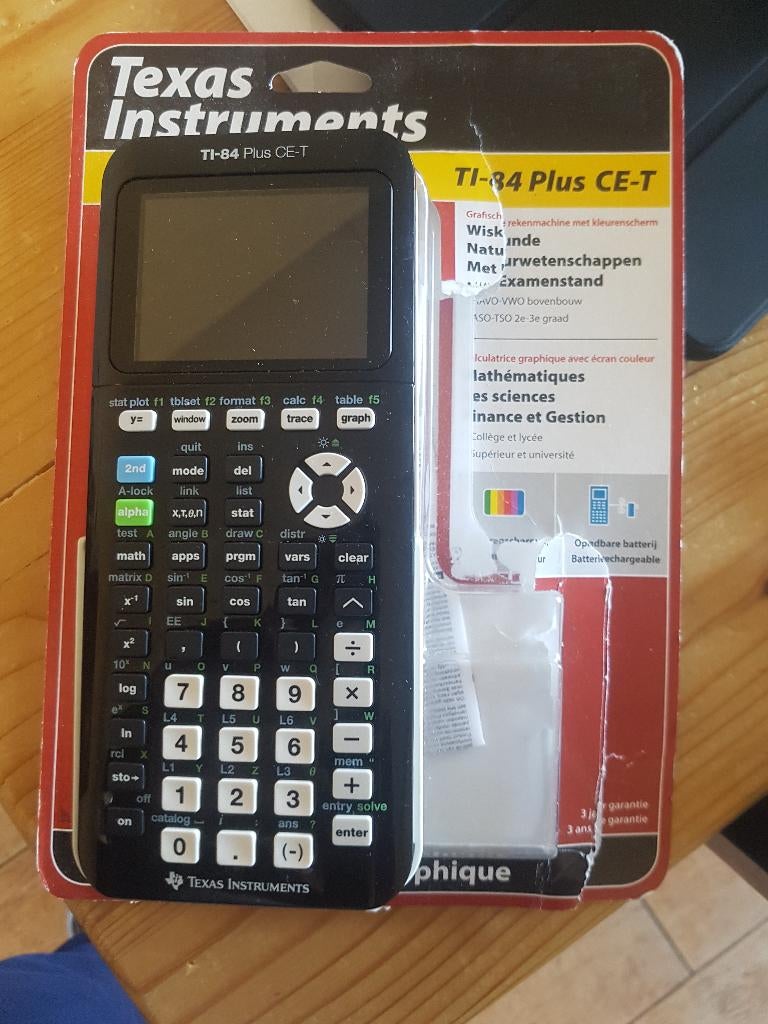 rekenmachine Texas TI 84 plus CE-T, Diversen, Ophalen of Verzenden, Grafische rekenmachine, Nieuw
