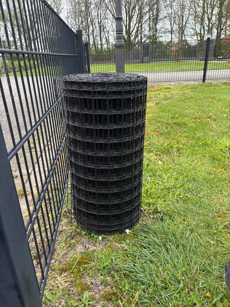 Stevig zwart gaas, 25 meter, 60 cm hoog, Ophalen, Nieuw, 20 meter of meer, Gaas