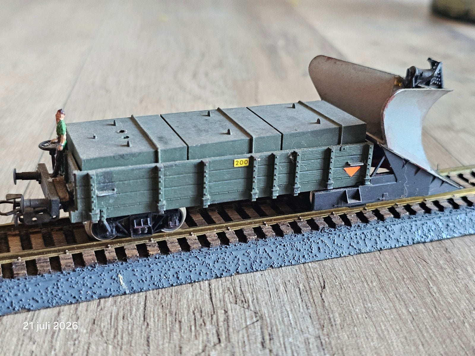 Rivarossi HO Sneeuwschuiver - Zeldzaam Model, Overige merken, Gelijkstroom of Wisselstroom, Wagon, Ophalen of Verzenden