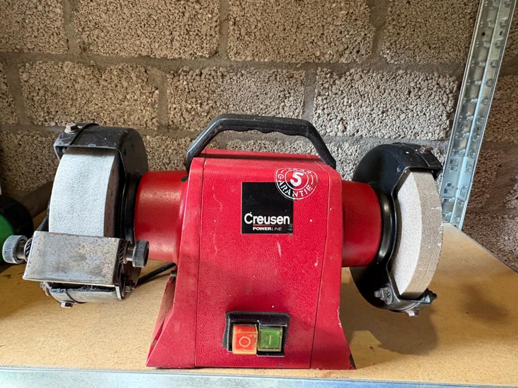 Creusen slijpmachine, Ophalen of Verzenden, Gebruikt, Minder dan 700 watt, Werkbankslijpmachine
