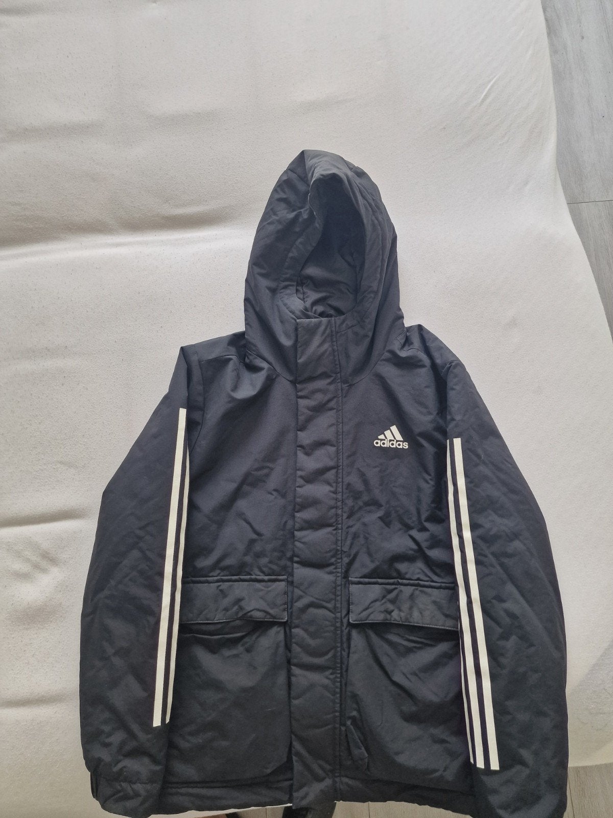 Adidas winterjas maat M, Kleding | Heren, Jassen | Winter, Ophalen, Maat 48/50 (M), Zwart, Zo goed als nieuw