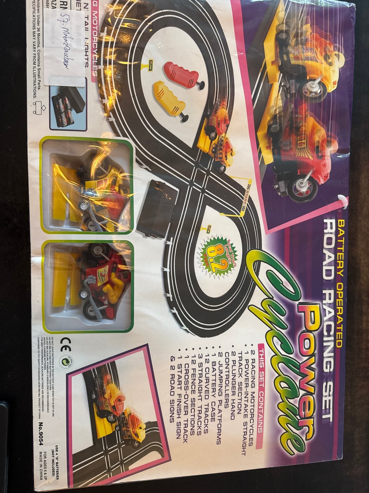 Cyclone Power Road Racing Set - Batterij Aangedreven, Kinderen en Baby's, Speelgoed | Racebanen, Overige merken, Racebaan, Zelf te bouwen