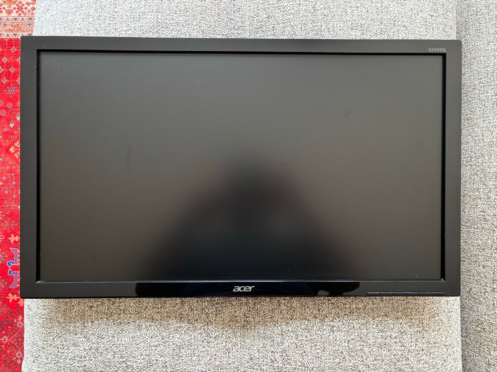 Acer Monitor 23,6 inch FHD 1920x1080, Gebruikt, Full HD, VGA, 60 Hz of minder