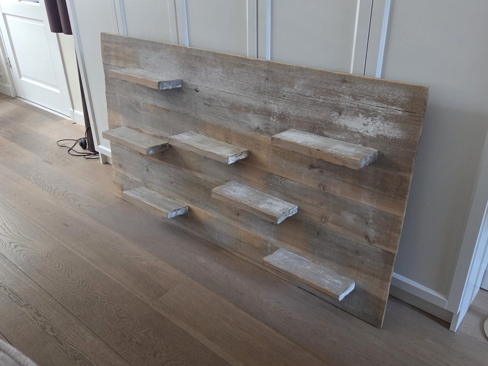 Houten wandbord, Huis en Inrichting, Woonaccessoires | Wanddecoraties, Ophalen, Hout, 142 cm, Wandbord of Wandpaneel