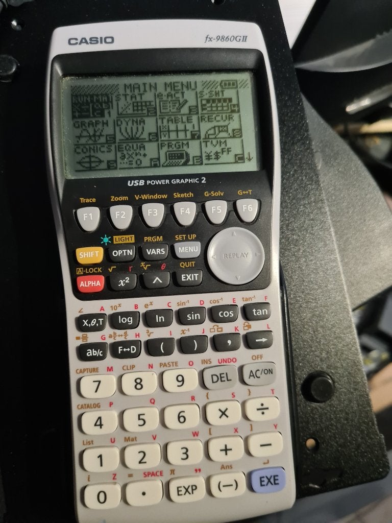 casio fx-9860GII rekenmachine, Ophalen of Verzenden, Grafische rekenmachine, Gebruikt