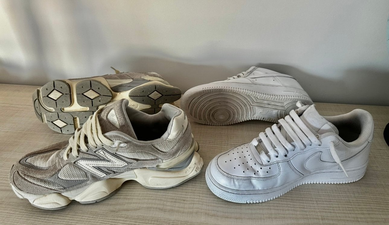 New balance maat 44 en Nike air force 1 maat 42, wit, zgan, Kinderen en Baby's, Kinderkleding | Schoenen en Sokken, Ophalen of Verzenden