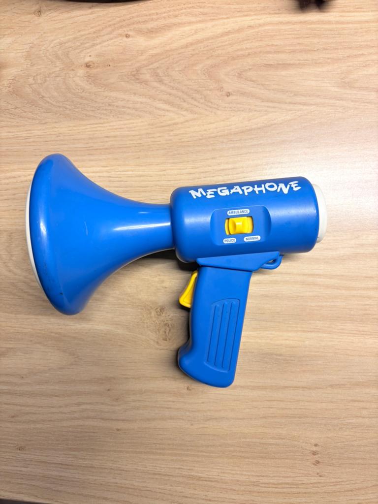 Vintage megaphone, Ophalen of Verzenden, Gebruikt