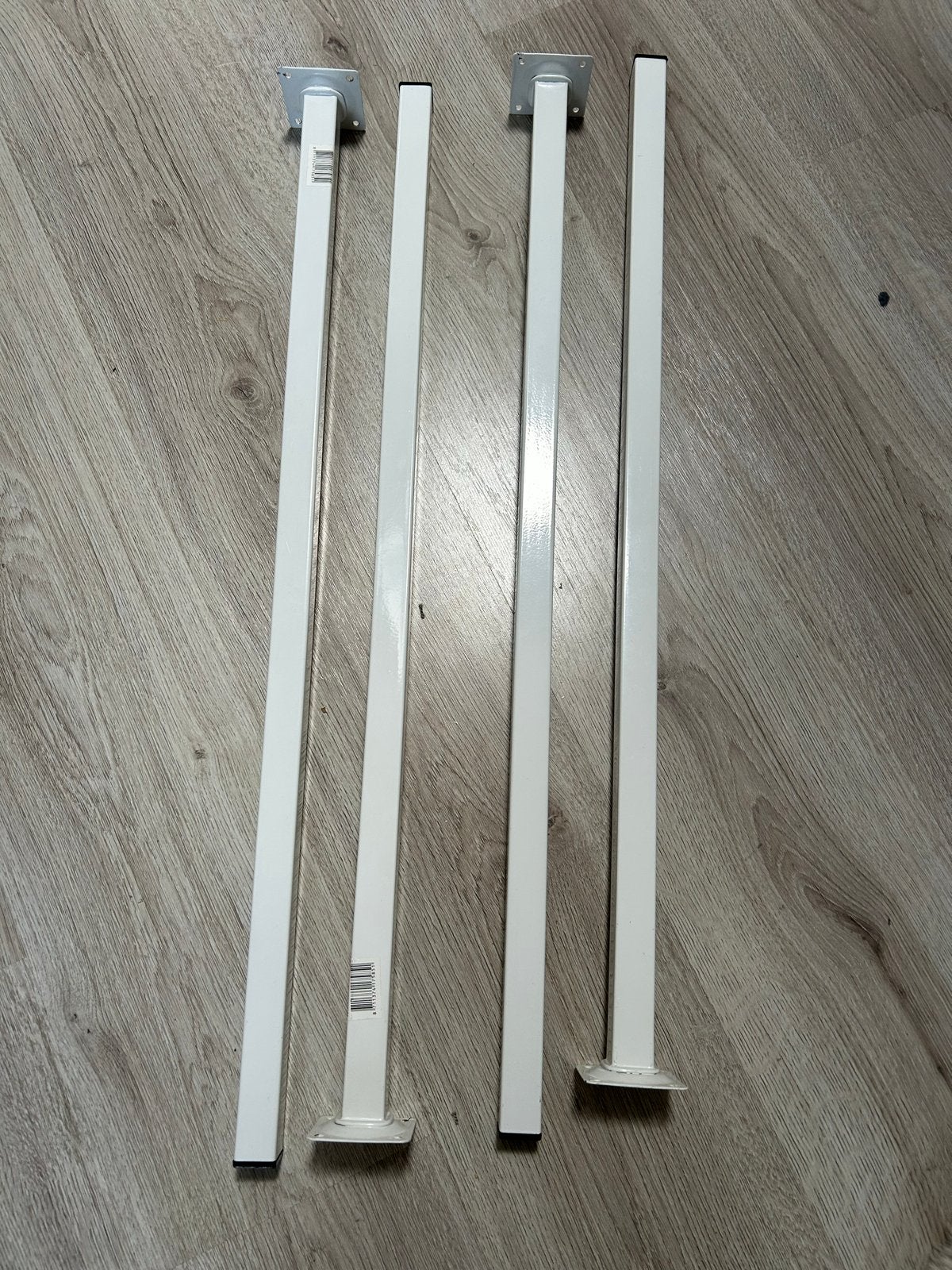 Duraline Tafelpoot 2,5x2,5x75cm - Wit, Ophalen, Tafelpoot, Minder dan 50 cm, Gebruikt