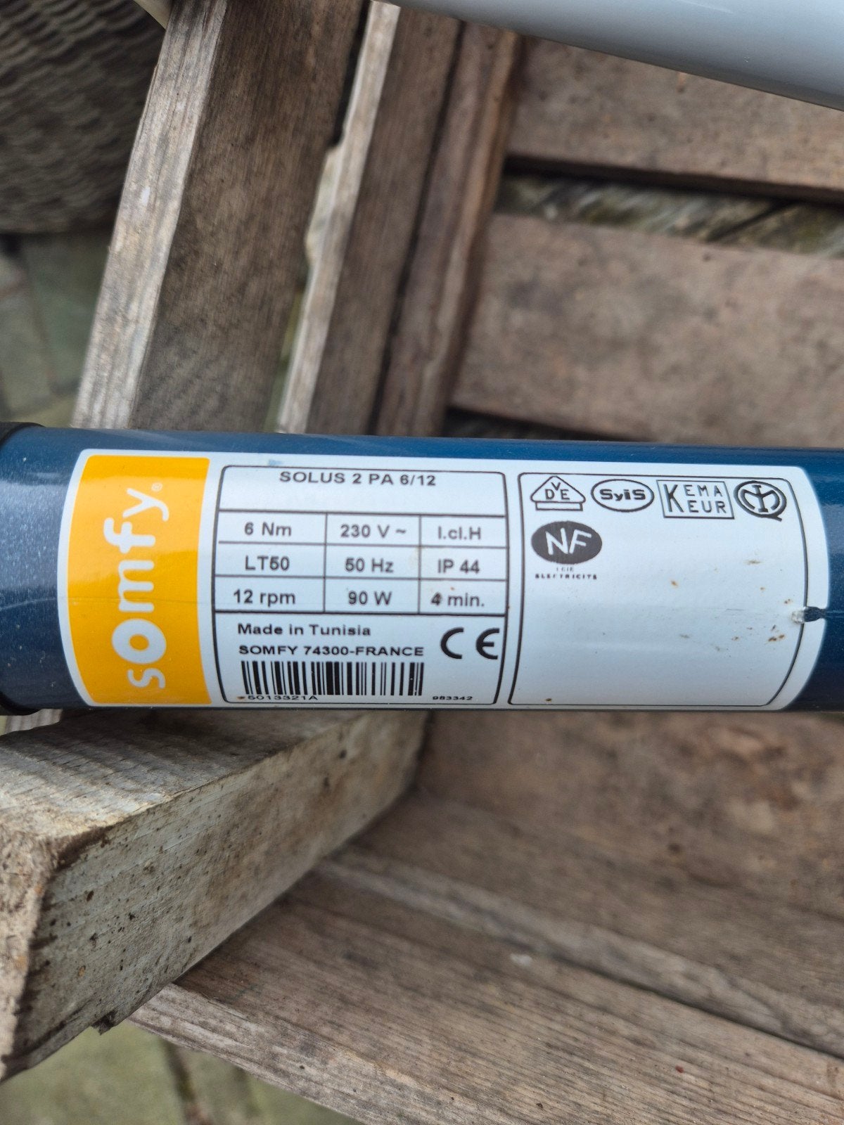Somfy motor voor sreen of rolluik, Doe-het-zelf en Verbouw, Ophalen