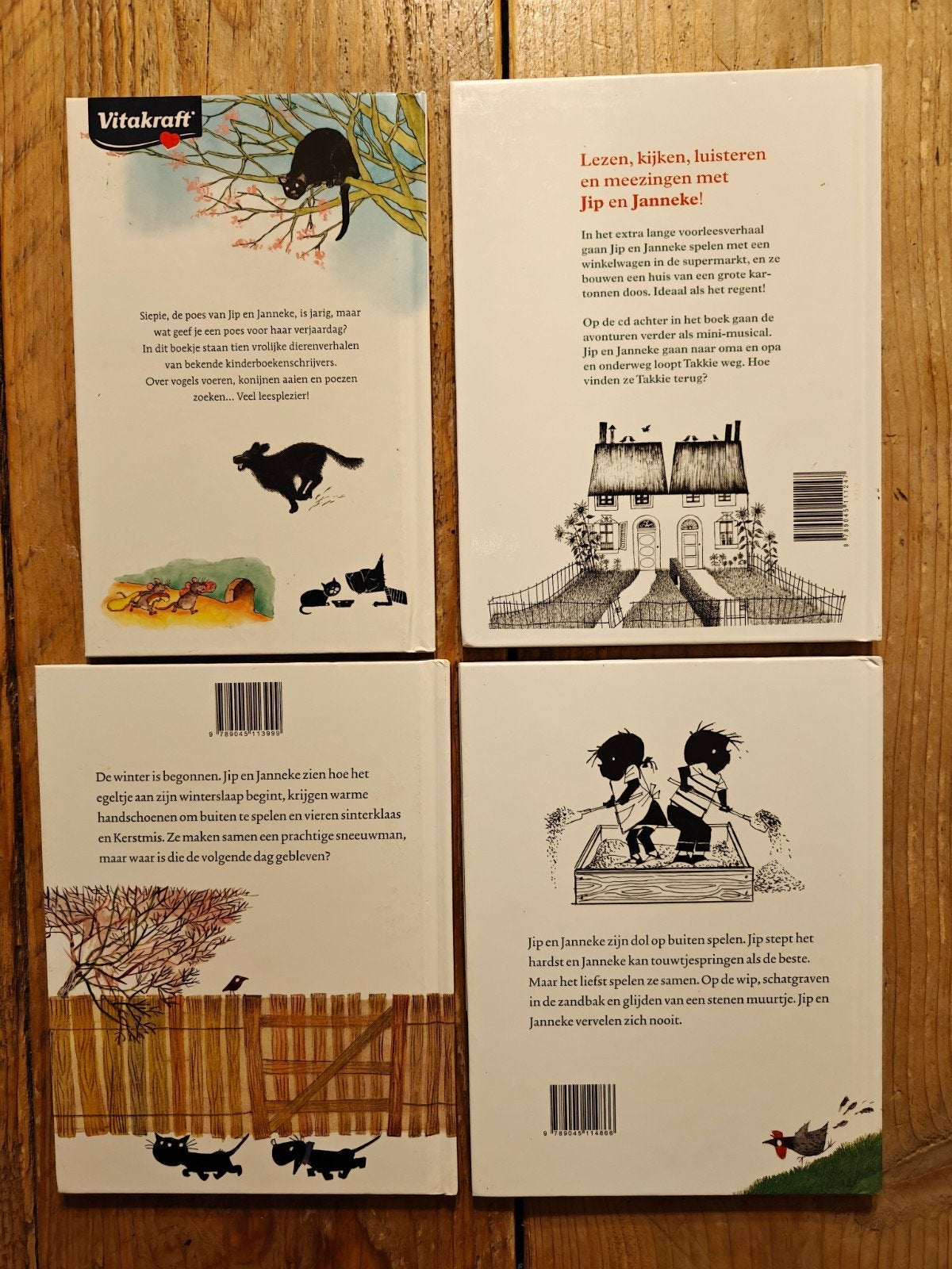 4 Boekjes van Jip en Janneke., Boeken, Ophalen of Verzenden, Zo goed als nieuw, Fictie algemeen