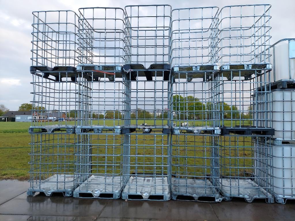 haardhoutkratten ibc container kratten kooien, Minder dan 3 m³, Ophalen, Blokken
