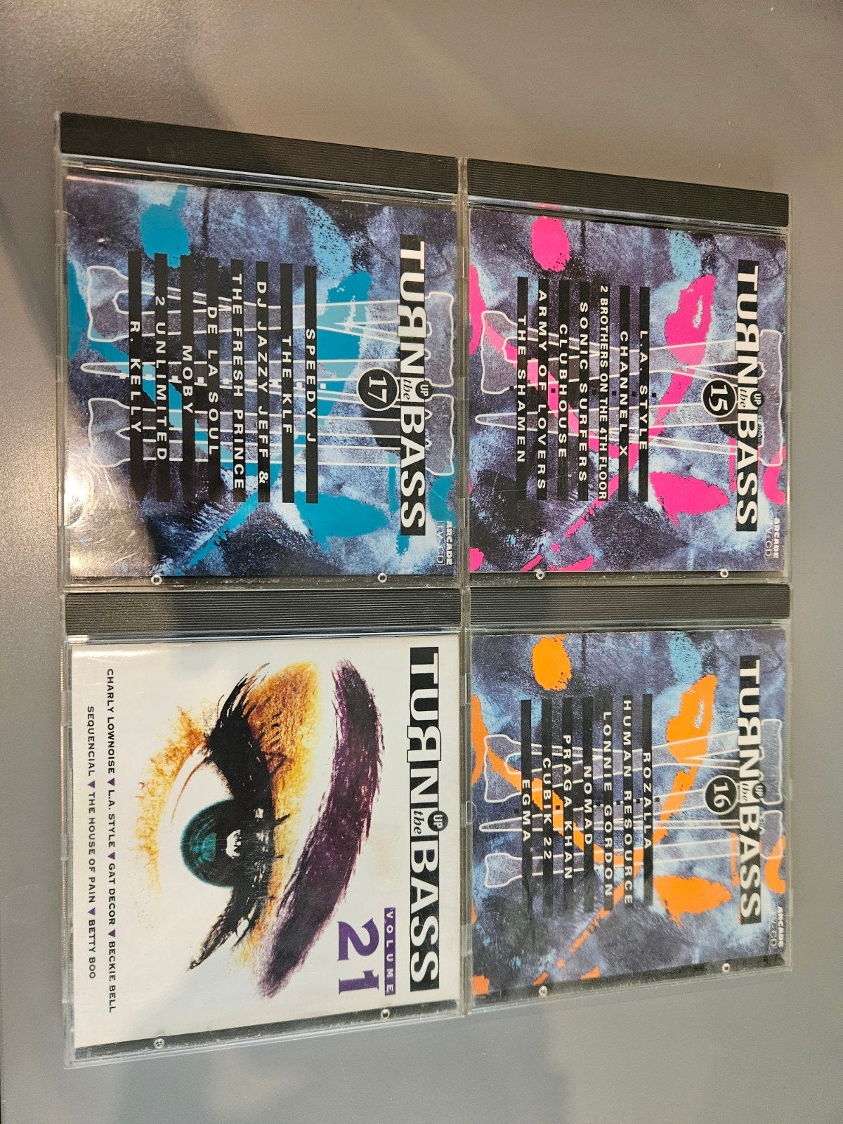 Turn Up The Bass CD collectie - Volumes 15, 16, 17, 21, Ophalen of Verzenden, Gebruikt, Dance, Verzamelalbum