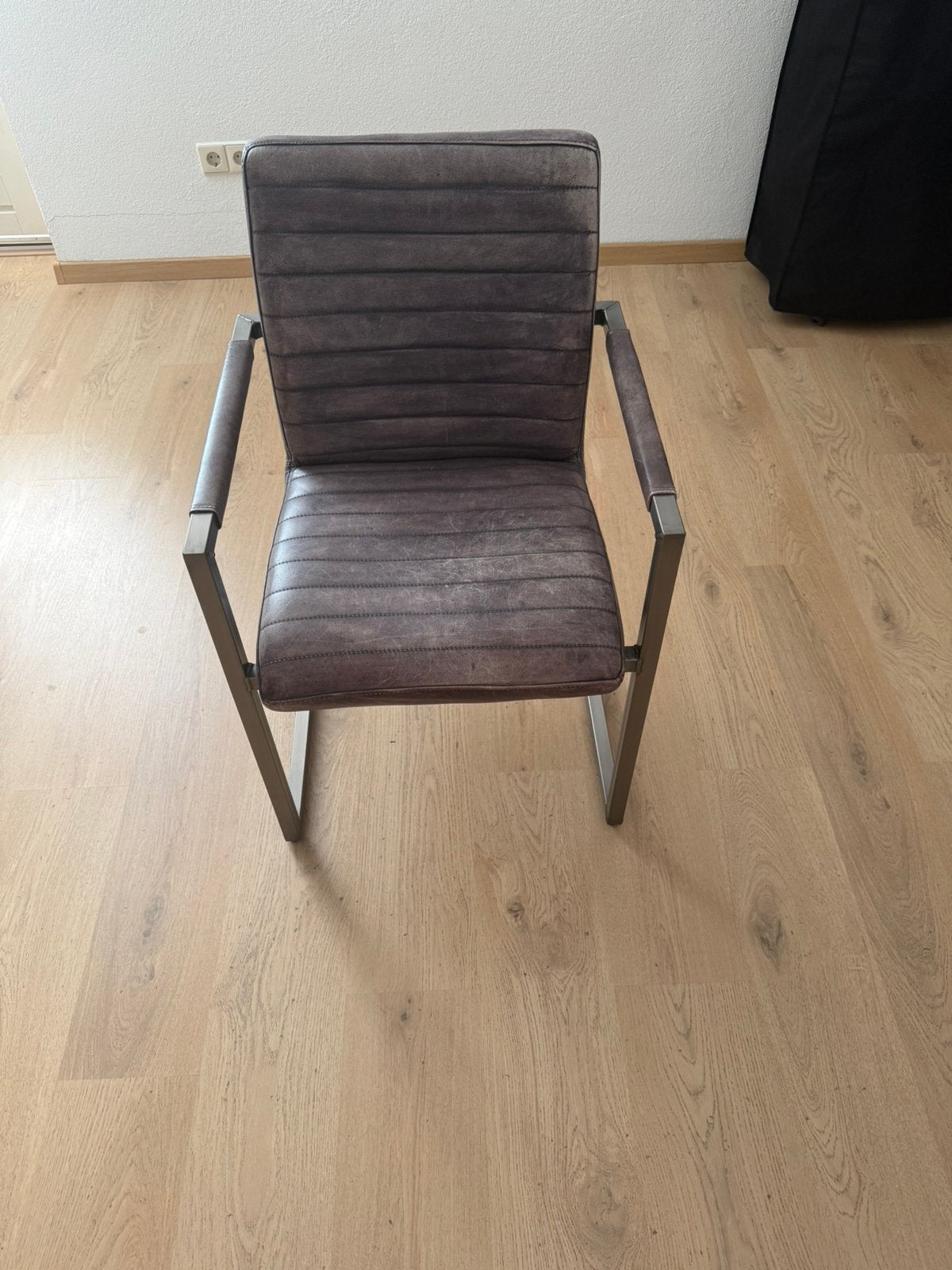 Stoelen, Huis en Inrichting, Stoelen, Ophalen, Gebruikt, Bruin, Leer