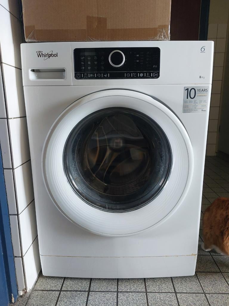 Whirlpool wasmachine, Ophalen, 1200 tot 1600 toeren, Gebruikt, 8 tot 10 kg