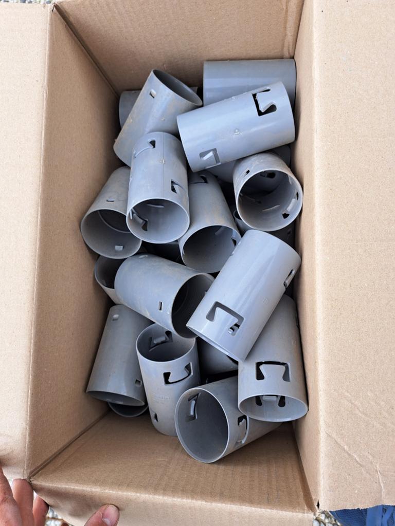 Wavin PVC klikmof 60mm en 65mm, Ophalen, Afvoer, Gebruikt, Pvc