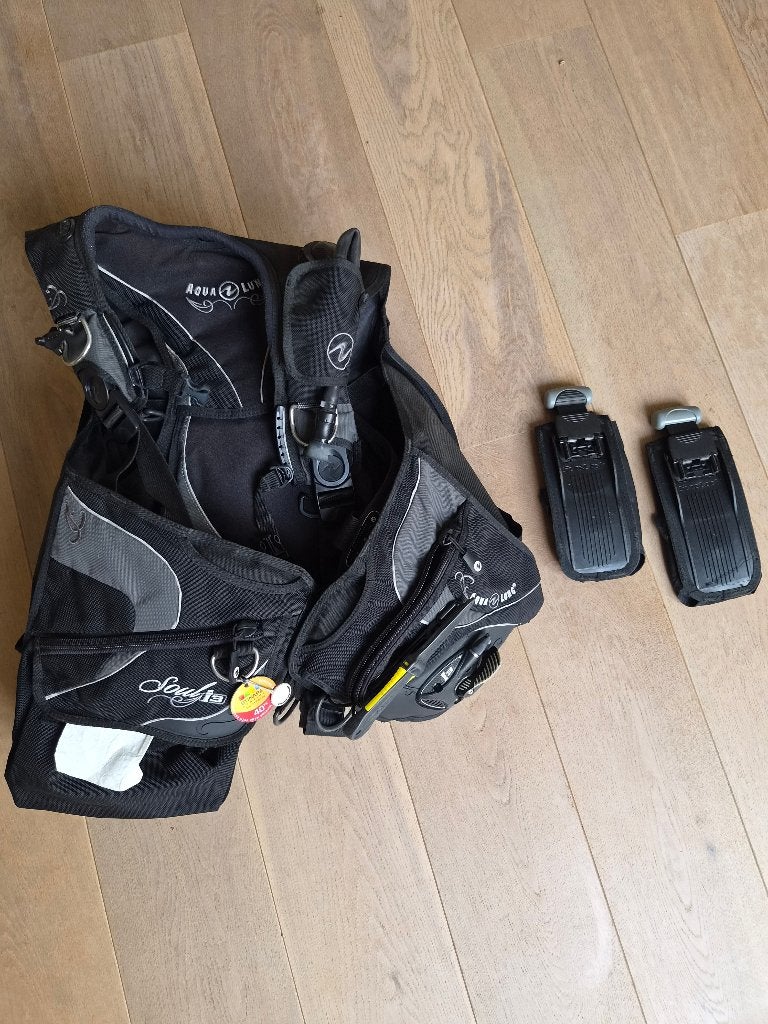 Aqualung Soul I3 trimvest met geintegreerde loodzakken, Watersport en Boten, Duiken, Ophalen of Verzenden, Gebruikt, Trimvest of Wing