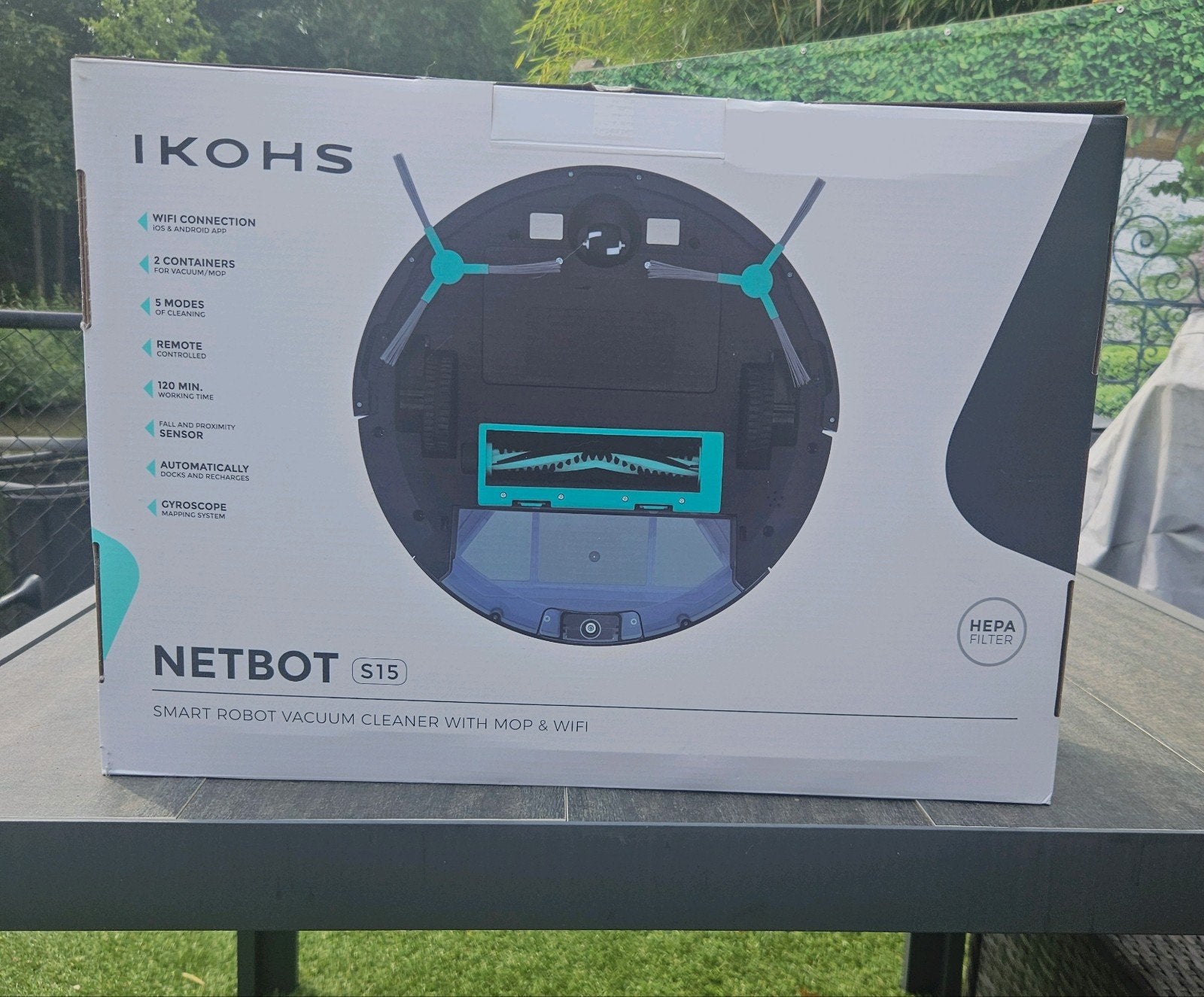 IKOHS NETBOT S15 Robotstofzuiger met dweilfunctie en wifi, Overige merken, Nieuw, Ophalen of Verzenden, Robotstofzuiger