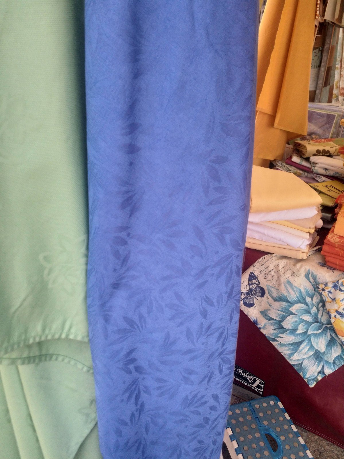 Damast Tafelkleed De Witte Lietaer Blauw 225x140 Nieuw, Ophalen of Verzenden, Nieuw, Rechthoek, Binnen