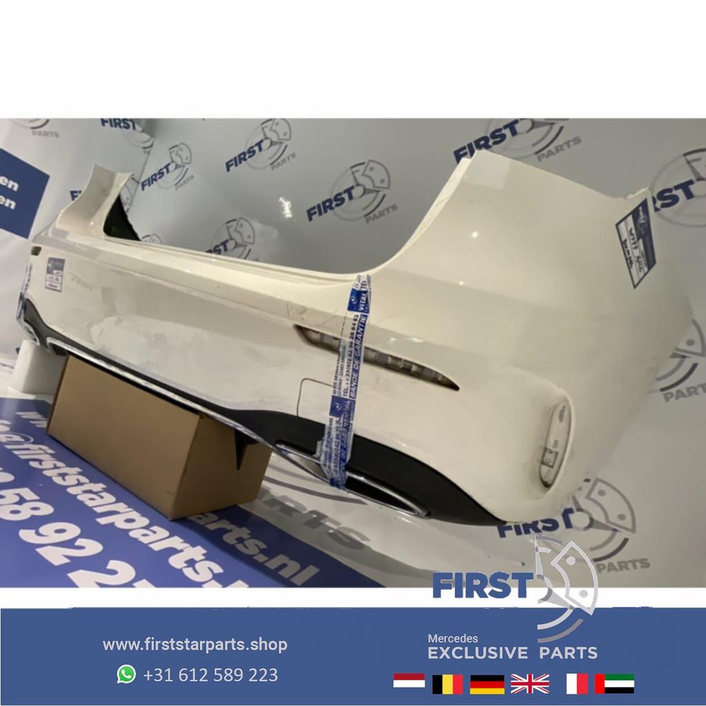W177 A KLASSE AMG ACHTERBUMPER WIT COMPLEET Mercedes 2018-20, Auto-onderdelen, Gebruikt, -, Ophalen of Verzenden, Achter