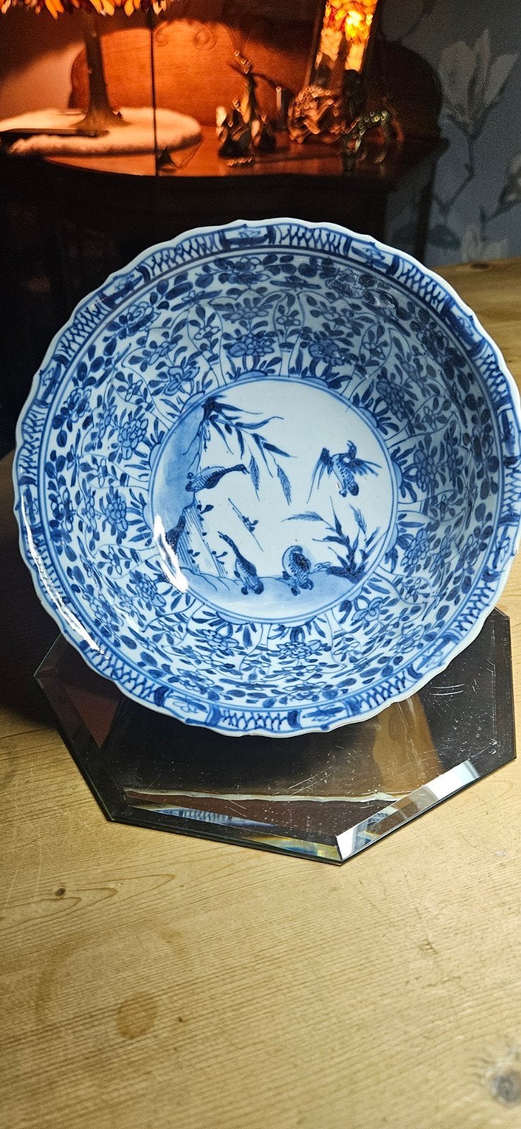 Antieke Chinese Batavia-ware kom - Qing-dynastie (20 cm), Ophalen of Verzenden
